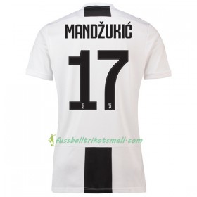 Günstige Fußballtrikots Juventus Turin Mandzukic 17 2018-2019 Kurzarm Heimtrikotsatz kaufen